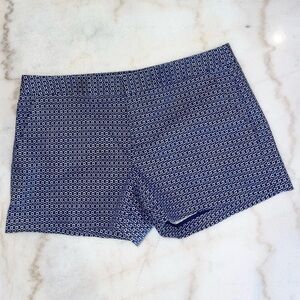 Joie navy geometric white pattern shorts
